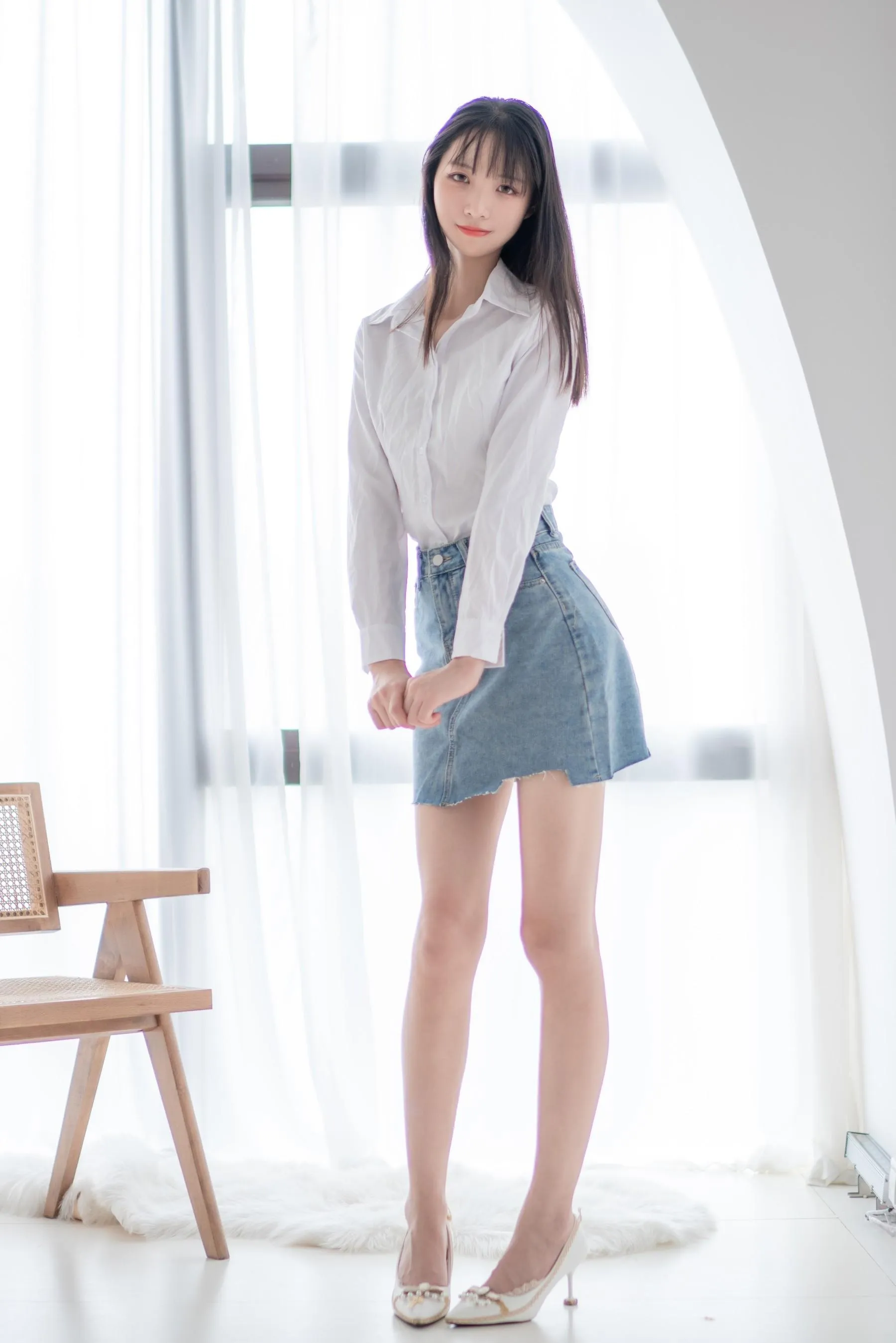 西瓜少女 NO.023 衬衫牛仔裙 [62P]插图6
